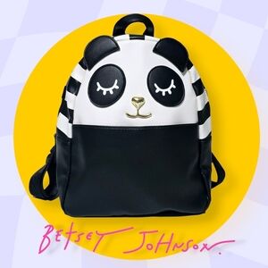Betsey Johnson Panda Medium Backpack 🎒🐼 Cute & Stylish Faux Leather Bag